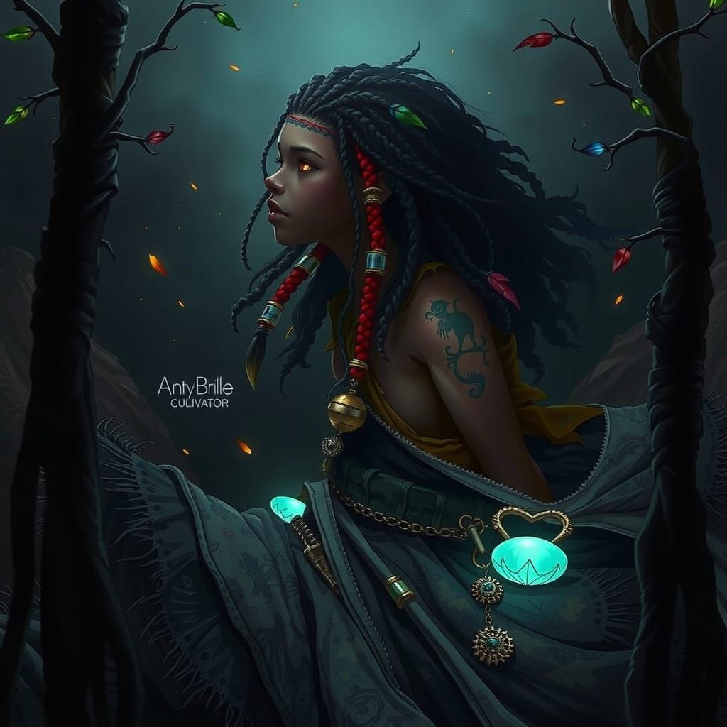 Vibrant Pirate Cultivator in Energetic, Expressive Art