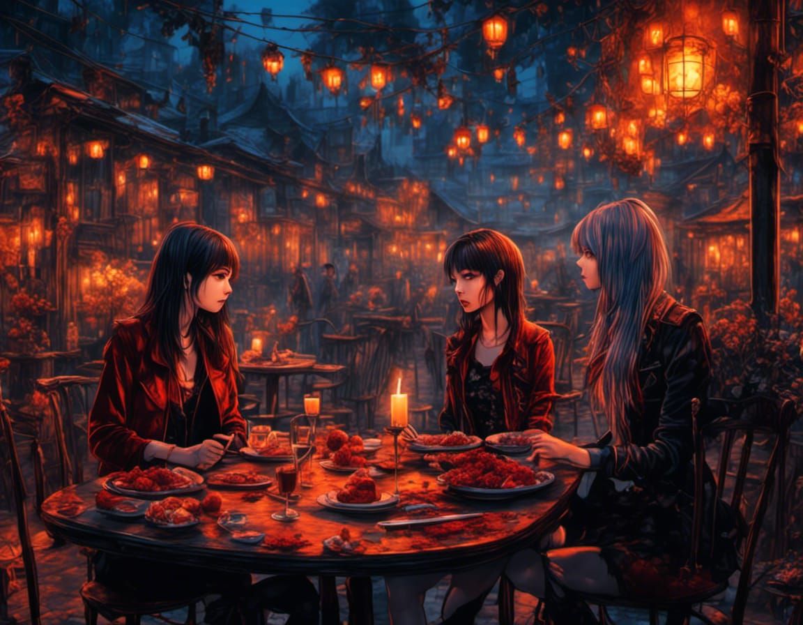 Emo-Gothic Music Video Scene at Dawn