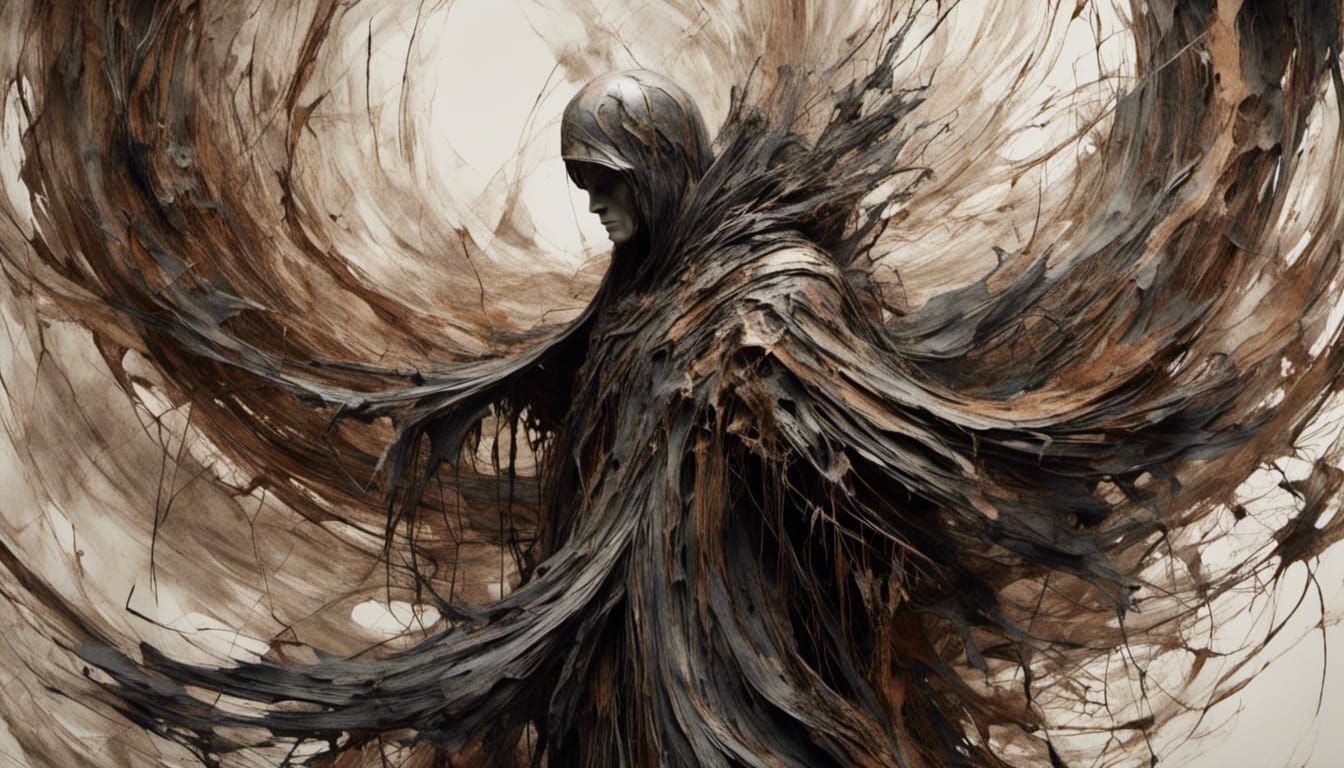 God-like Spheres Vibrating in Macabre Woodsplash Style