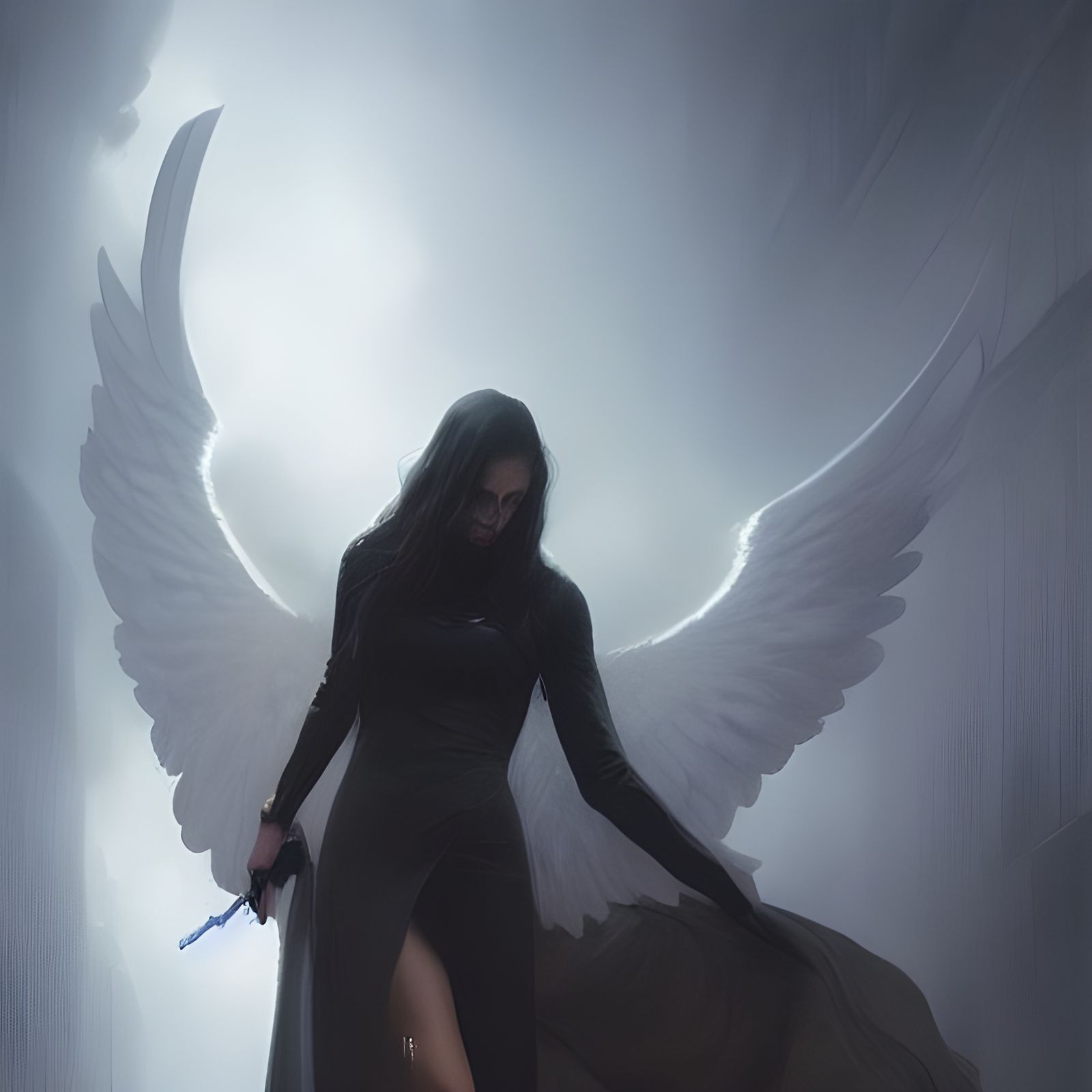 Sinister Angel in Gothic Style