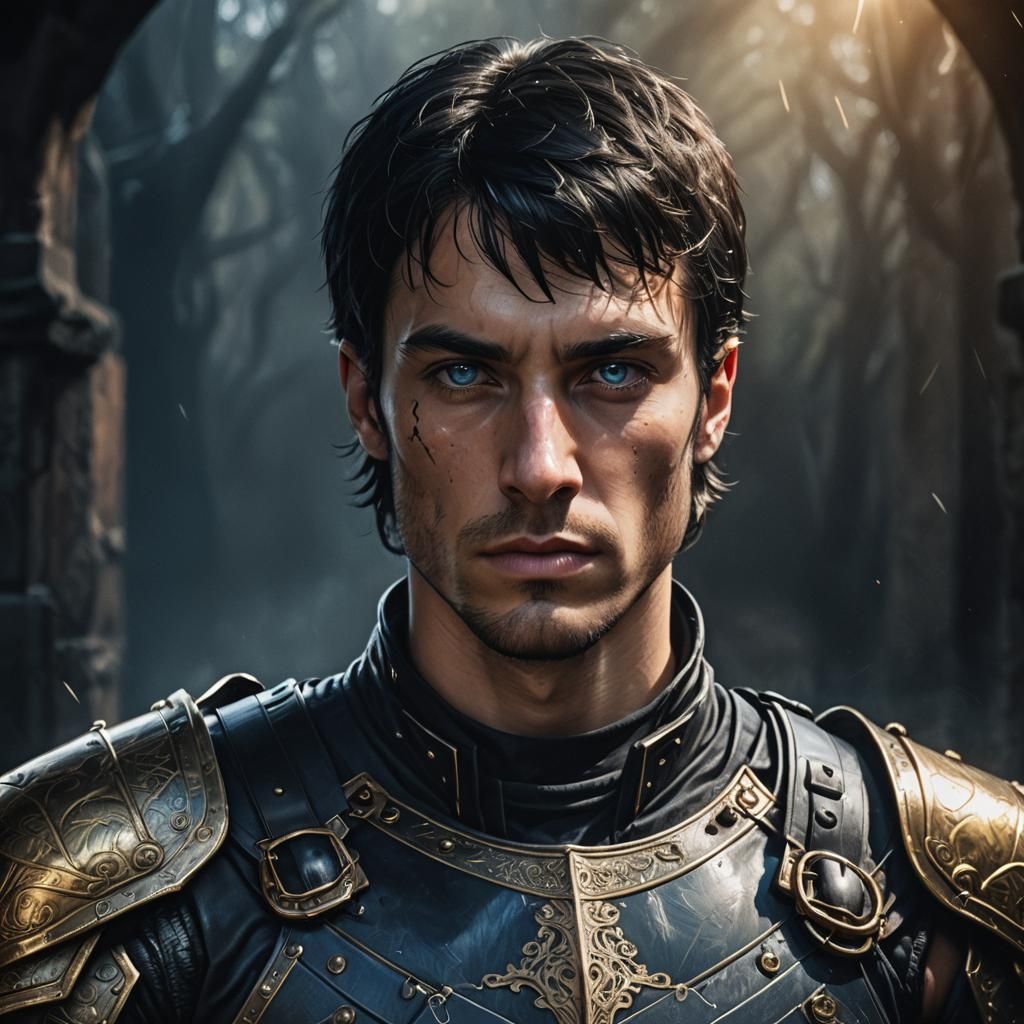 Dark Fantasy Rogue Portrait in Leather Armor