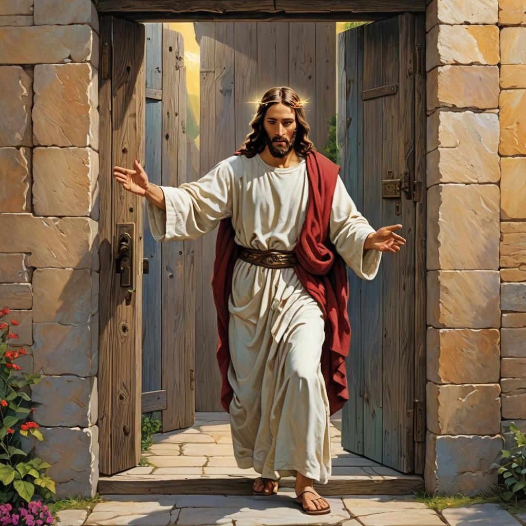 Jesus Christ Knocking: Vivid Biblical Scene