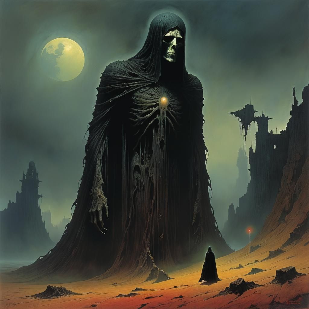 Grimdark Landscape in a Surreal Style