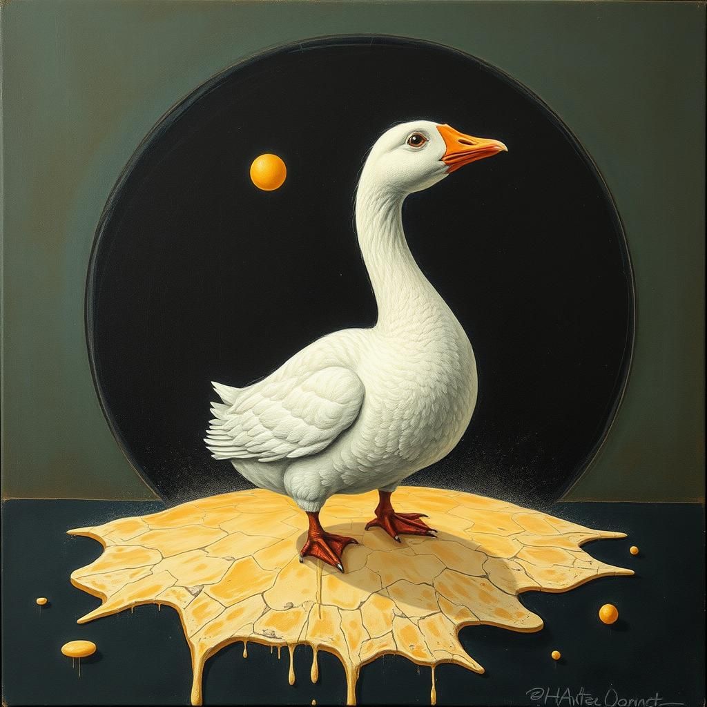 Surreal Landscape in Salvador Dali Style