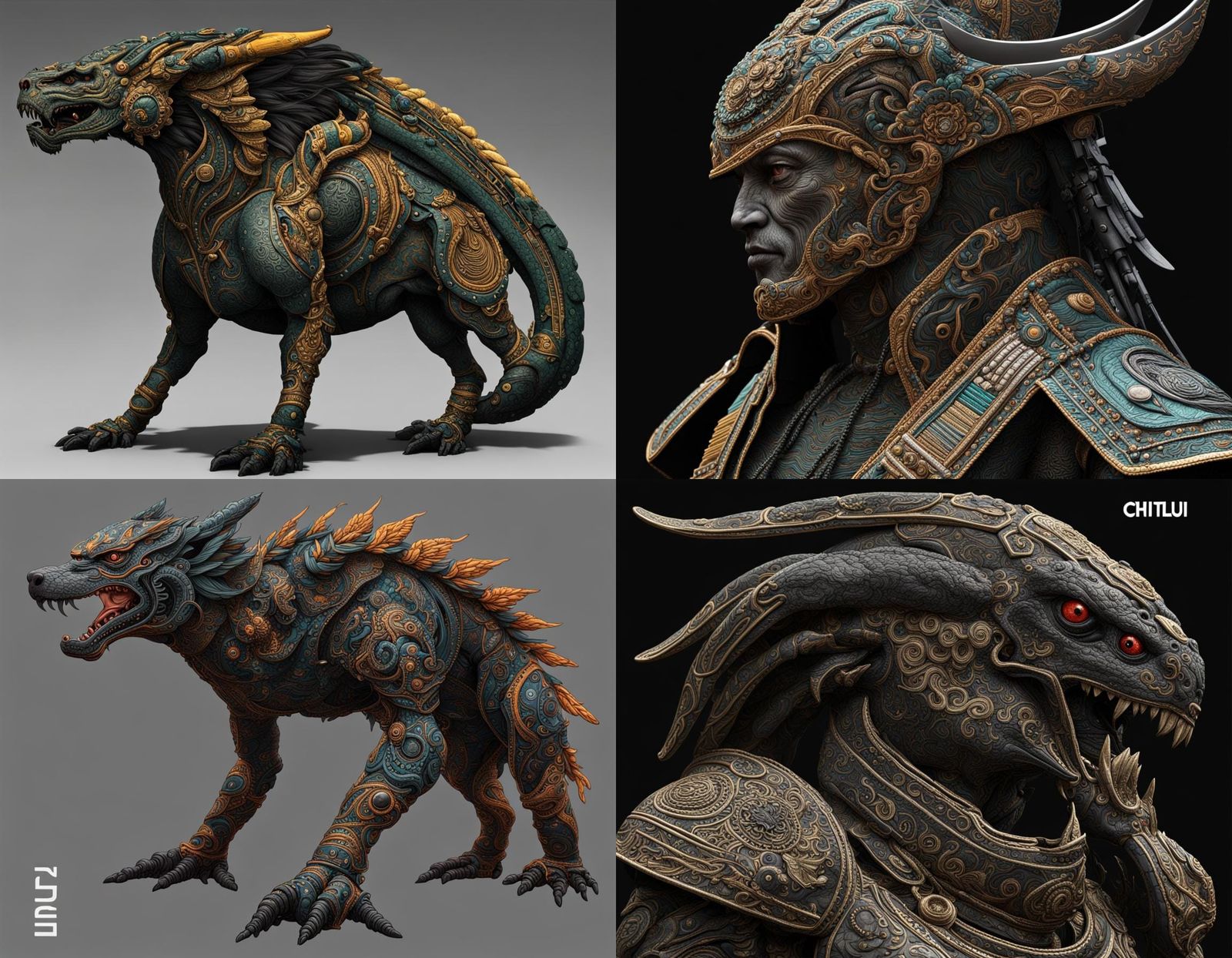 Hyperdetailed Sci-Fi Cthulhu Profile in Digital Art