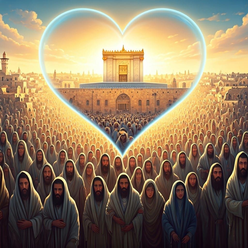 Jewish Pilgrimage to Jerusalem in Renaissance Style