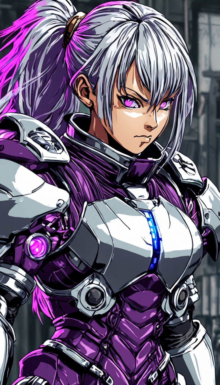 Female Bodybuilder Kaiyn in Exotic Cyberpunk Corset