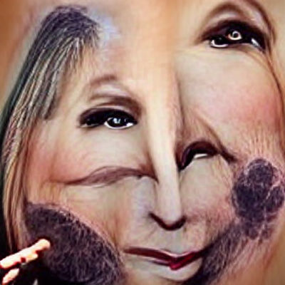 Stylized Caricature Portrait with Exaggerated Features