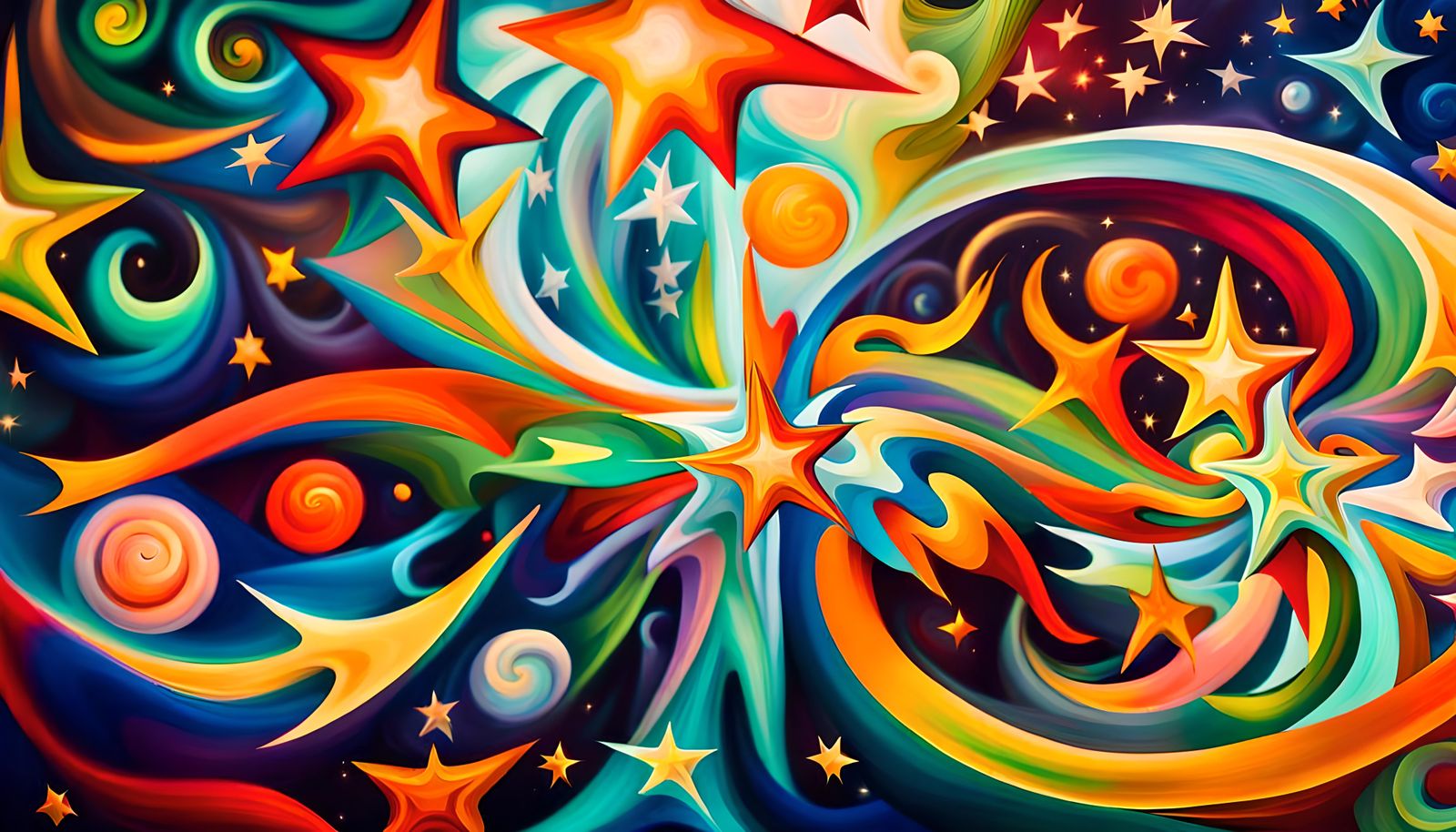 Swirling Stars in Electromagnetic Plasma Maelstrom