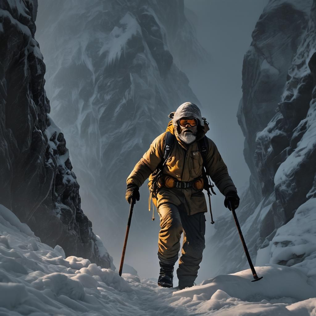 Climber Braves Blizzard on Mount Everest