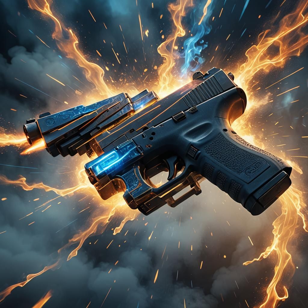 Gasoline Glock Fires in a Mystical Environment