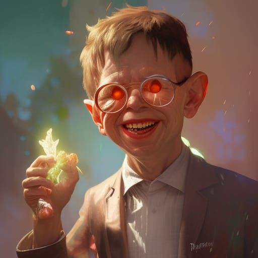 Alfred E Neuman picks his nose