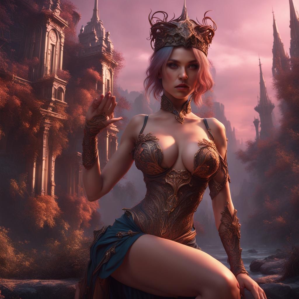 Fantasy Sexy Girls Concept Art in 8K Resolution