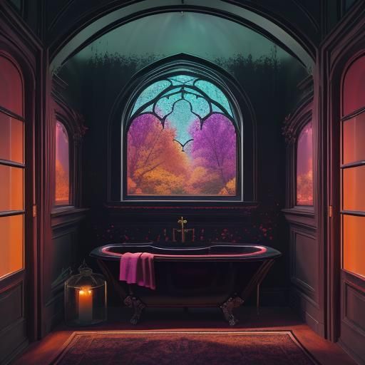 Autumn Valley: Gothic Alchemy in Pastel Hues