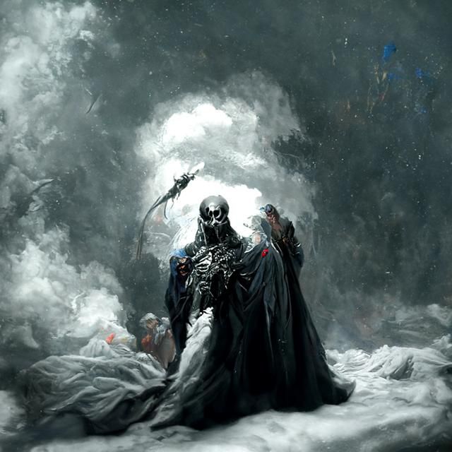 Sinister Lord of Death in Hyperrealistic Style