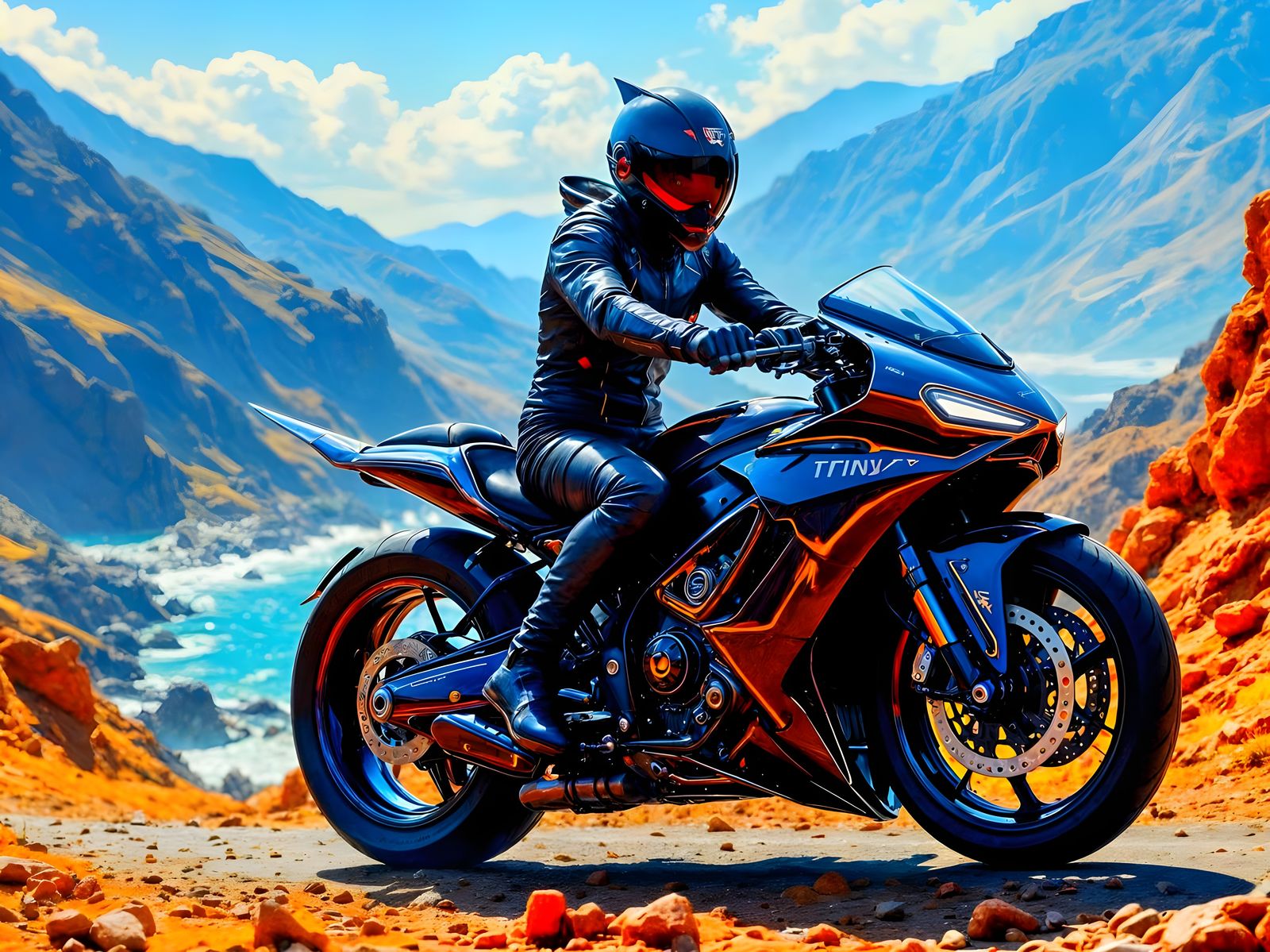 Jinx Joker Drives Futuristic Hyper-Motorbike