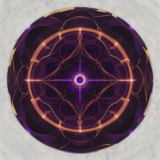 A towering AI computer sculpted from yellow-veined marble st...