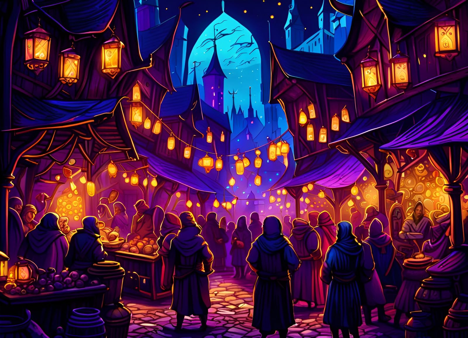 magic medieval marketplace