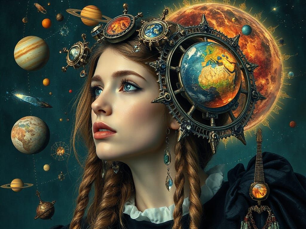 Young Beauty and Death in Celestial Mechanics, Tim Burton St...