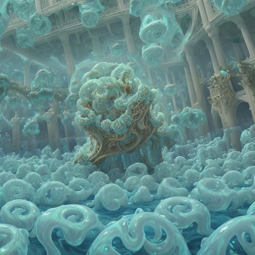 Volumetric Fractal of Gelatinous Figures in 3D