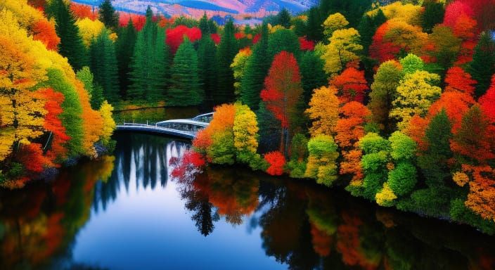 Surreal Light Beams Separate Black and White