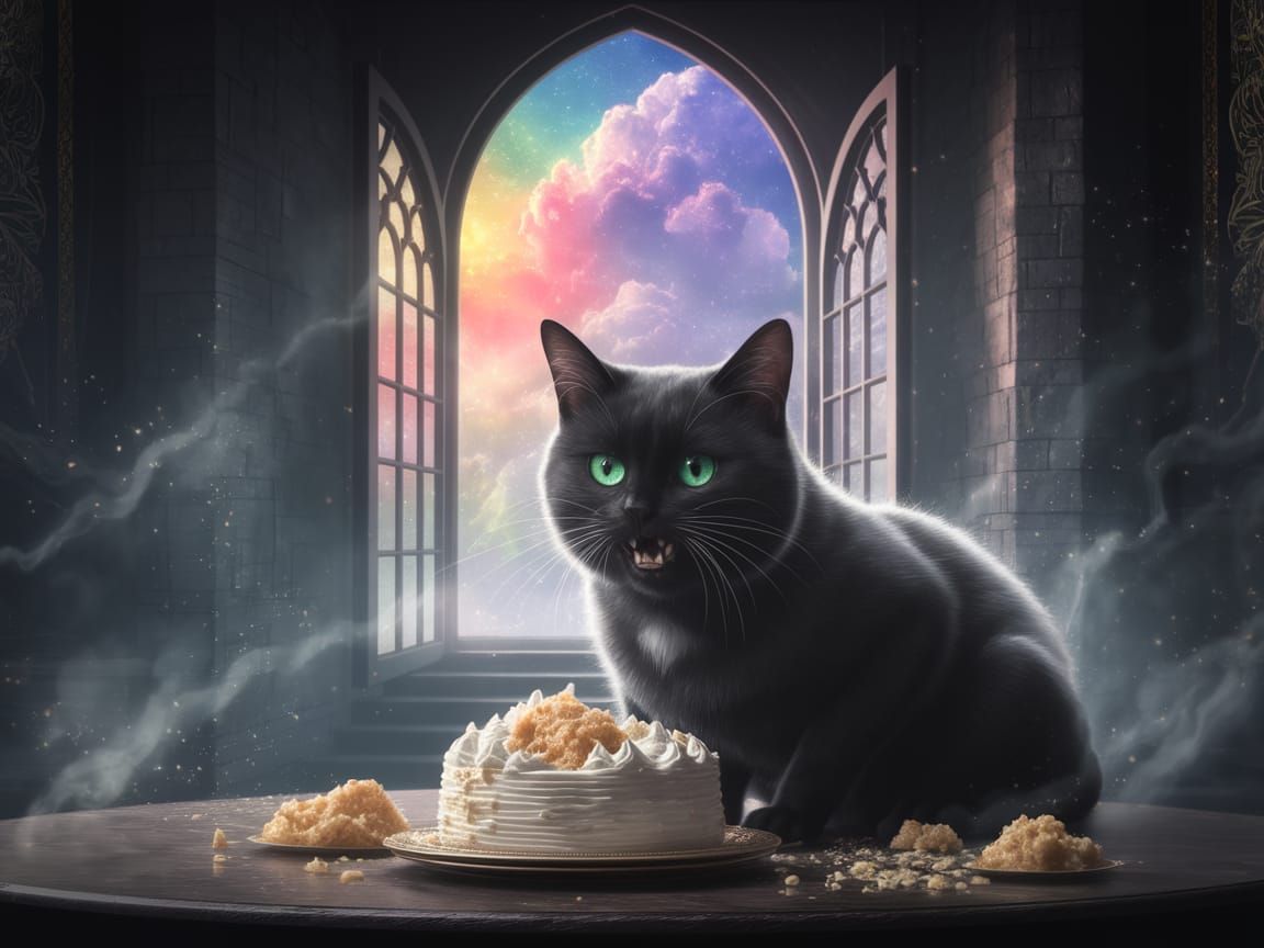 Mystical Cat Thief in a Magical Castle