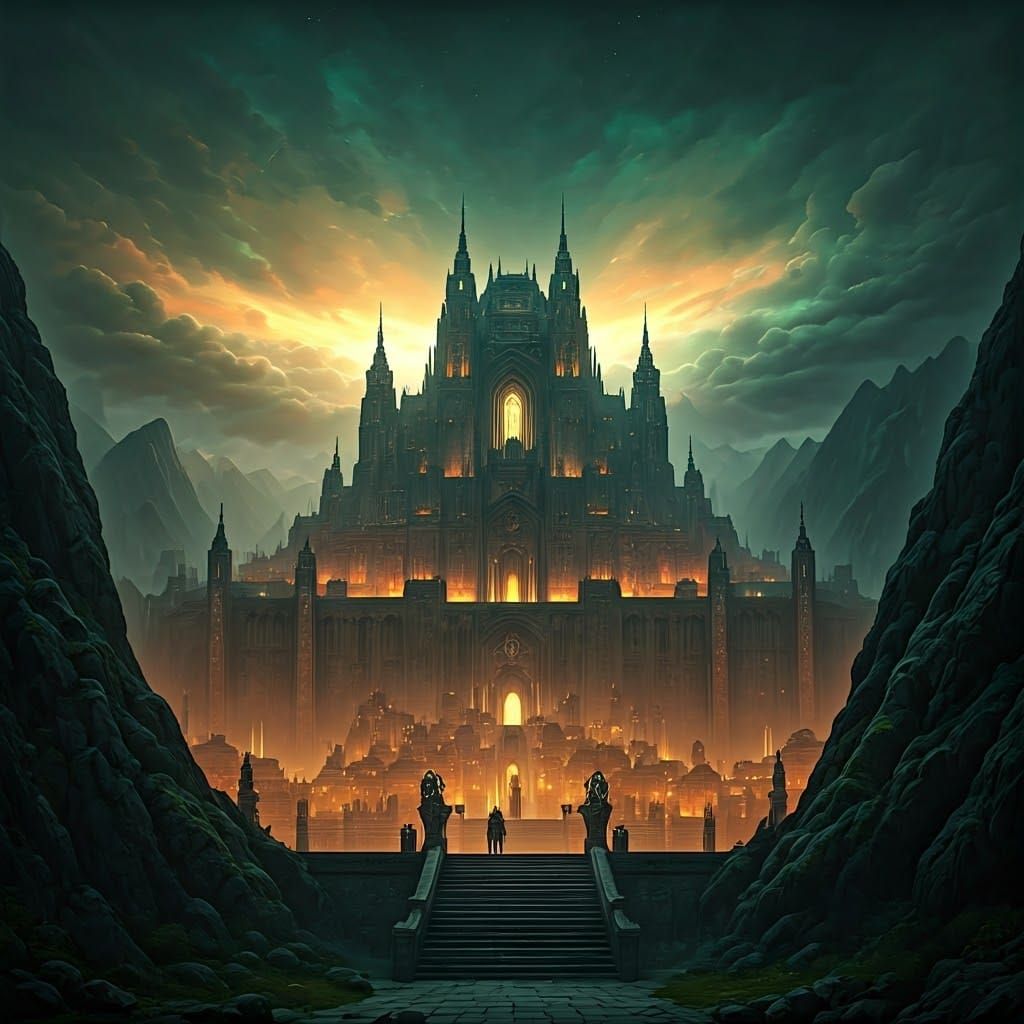 Monumental Fantasy Cityscape in Unreal Engine 5