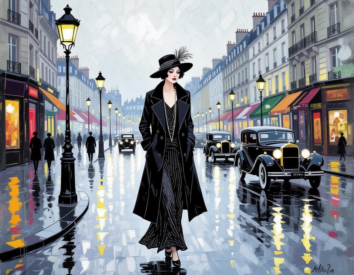 Flapper in Distress: Parisian Kinetic Pointillism