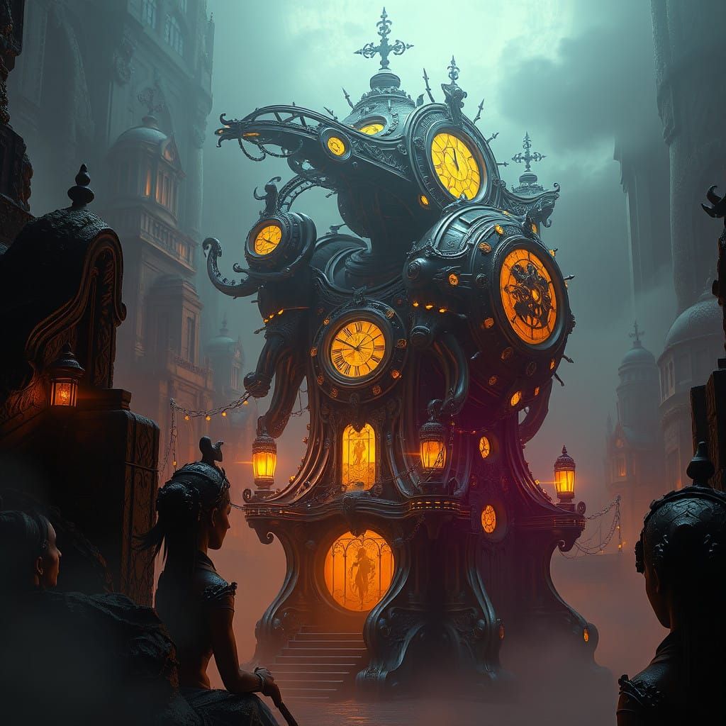 Hyper-Detailed Dark Fantasy Machine of Loving Grace Art