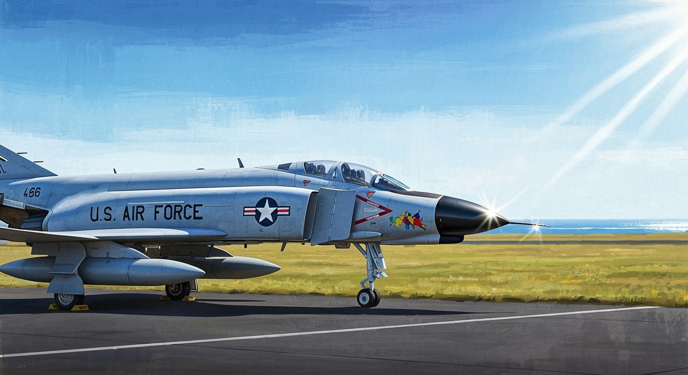 F-4 Phantom II in Iceland: Expressive Painting