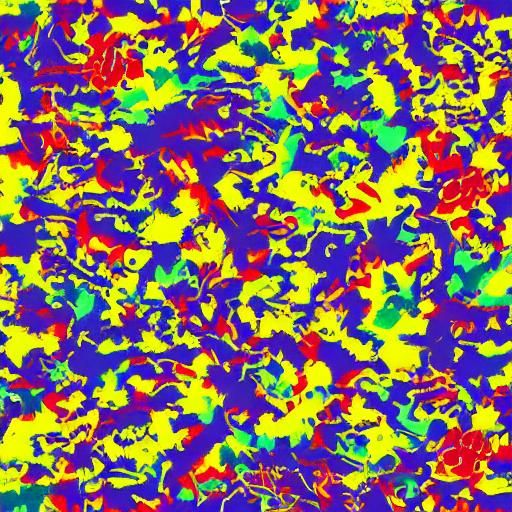 Colorful Cartoon Image in Primary Colors