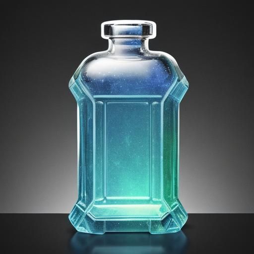 Mystical Potion Bottle Exuding Immense Power