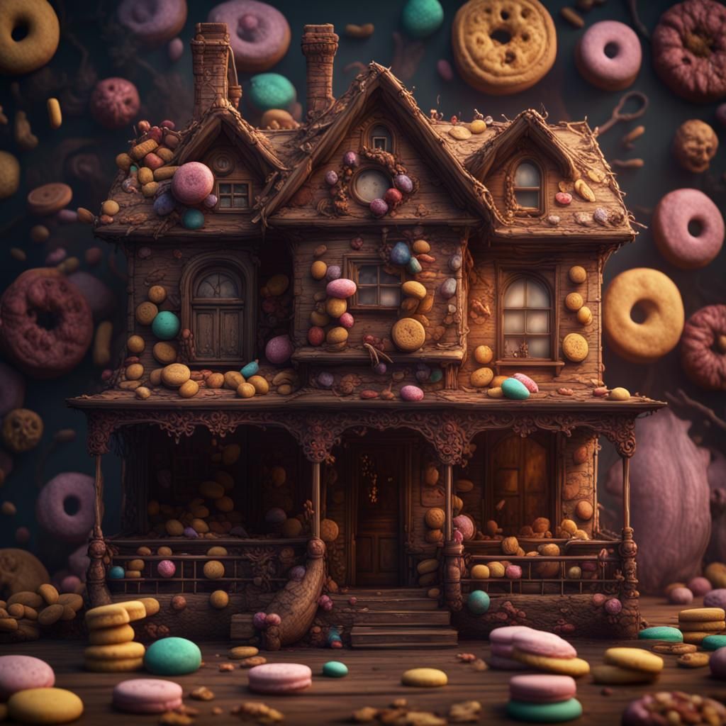 Sinister Candy House: A Dark Fantasy Concept