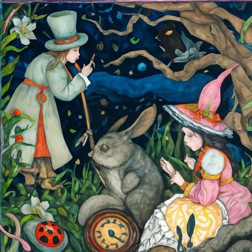 Storybook illustration.