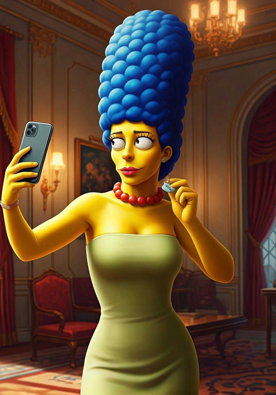 Ultra-realistic Marge Simpson