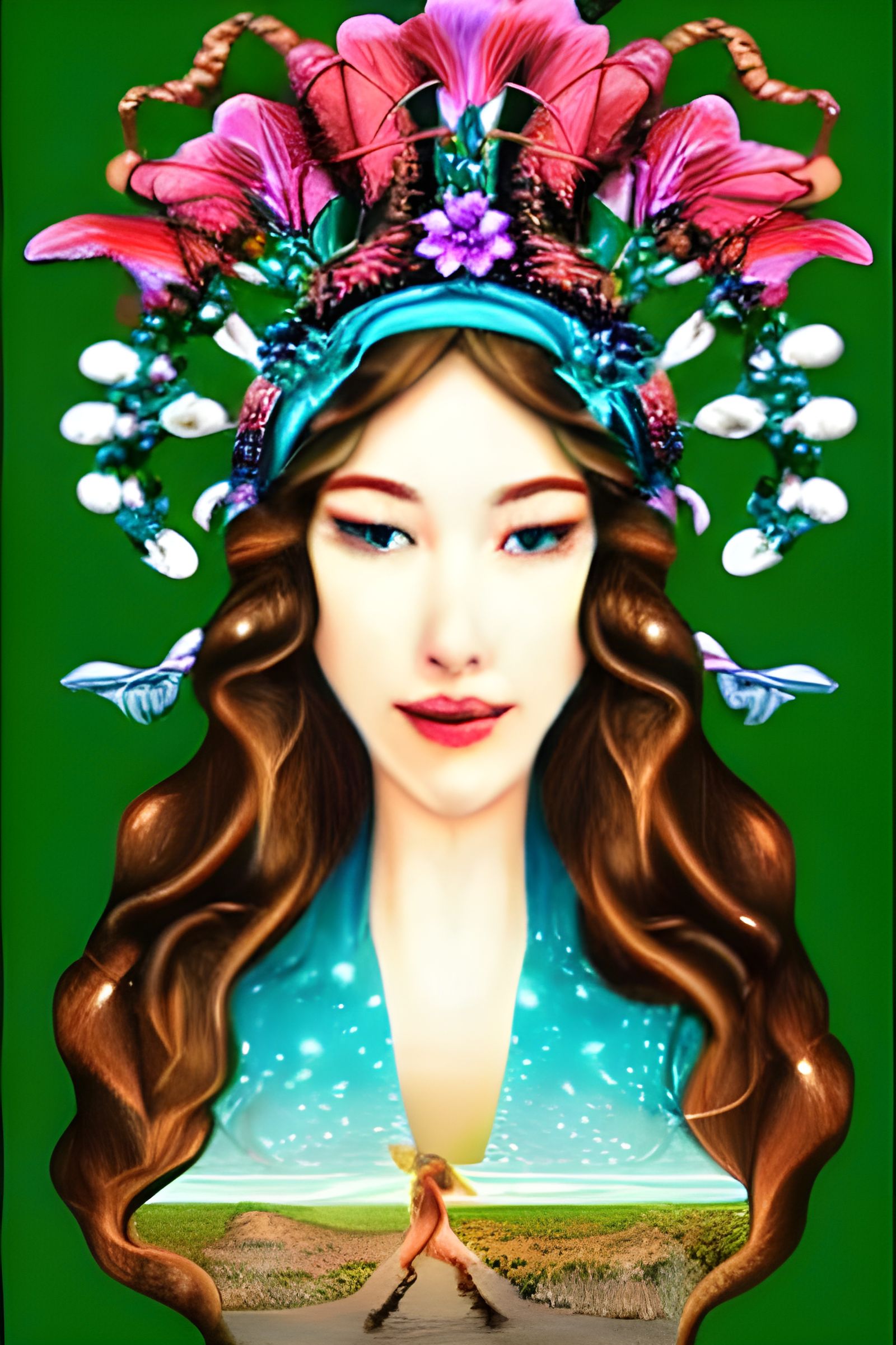 Goddess - Part of "Goddesses - Digital Artwork" Calendar 💥 Monthly digital image of a female deity @Calvendo_UK #calven...