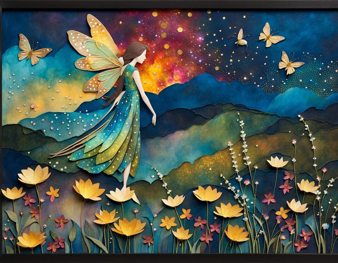 Whimsical Fairy in Twilight Bloom