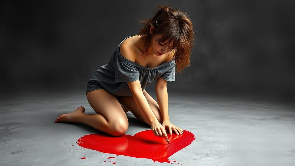 Heart Stain: Surrealism with Photographic Elements