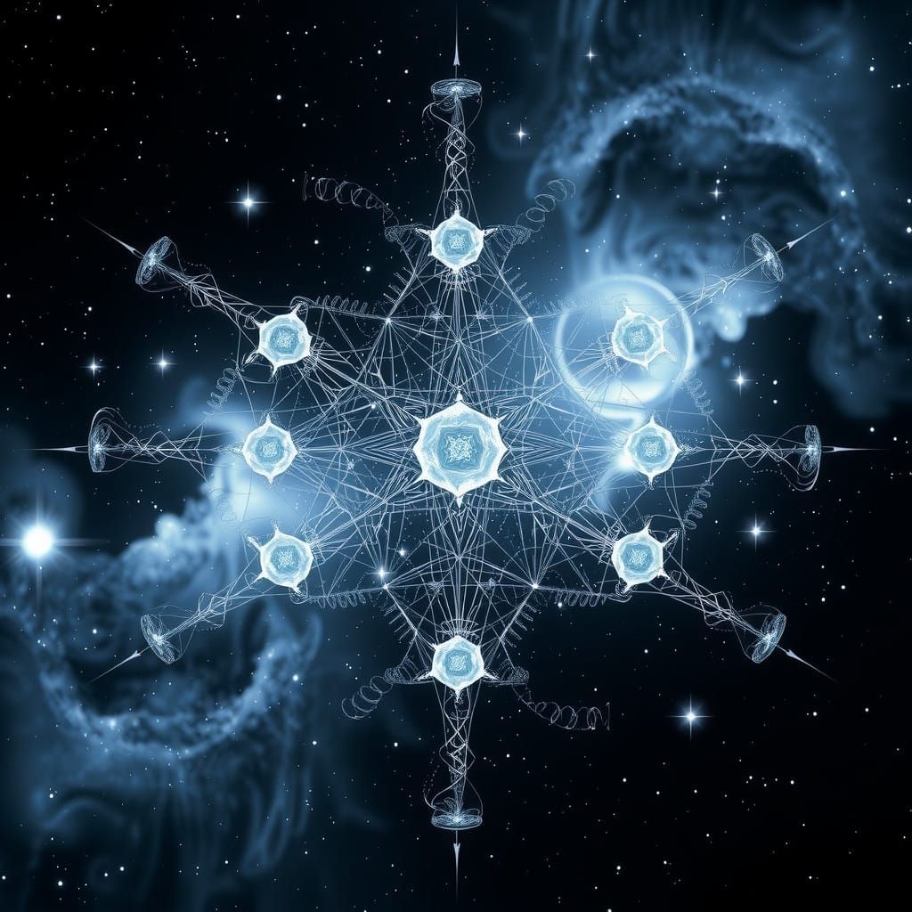Cosmic Web of Life: Interconnected Energy and Beings