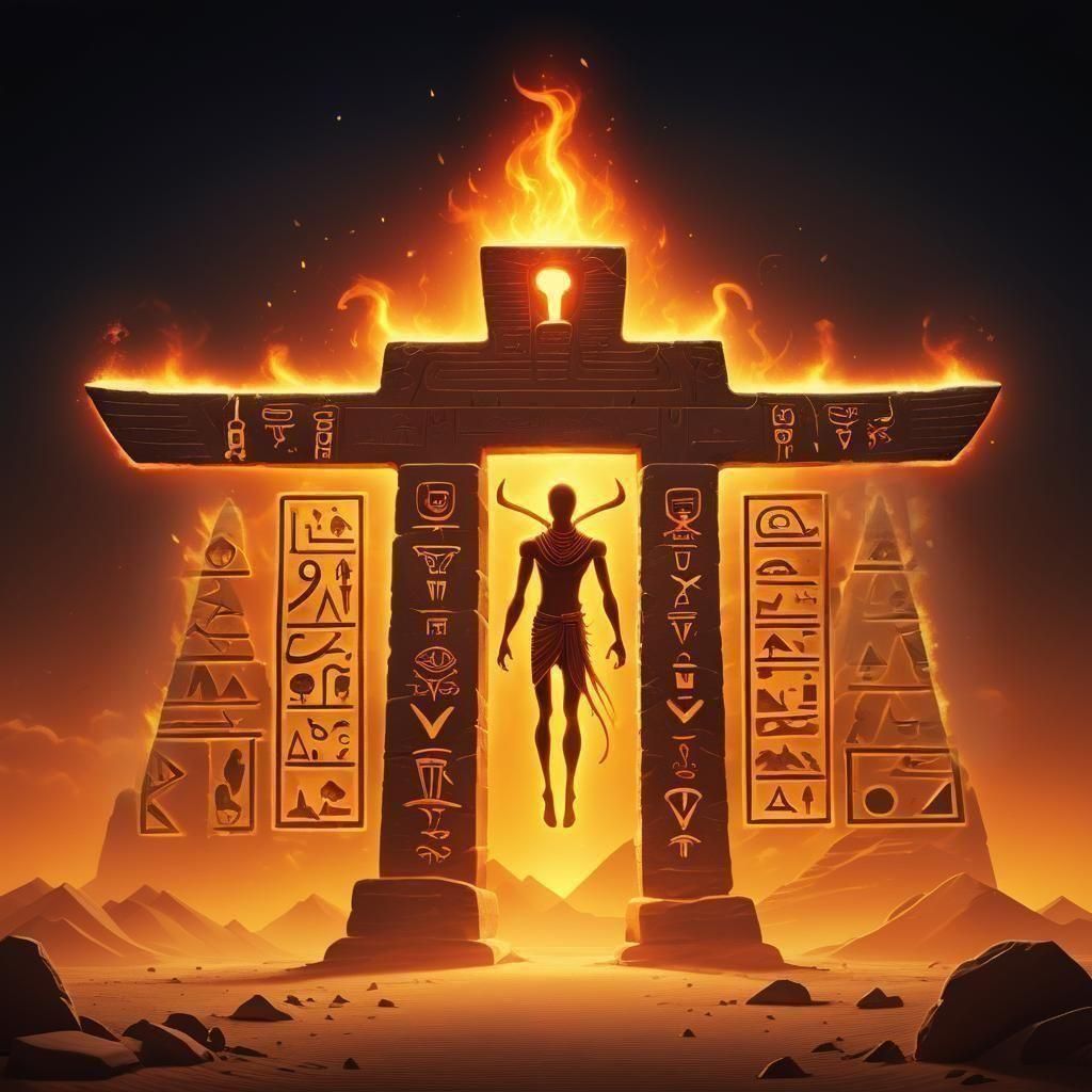 Glowing Hieroglyphs: Deadly Magic Curse