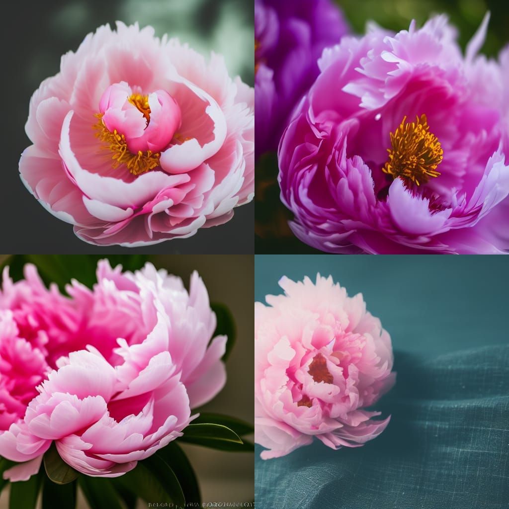 Stunning Peony Flower in Professional Photography