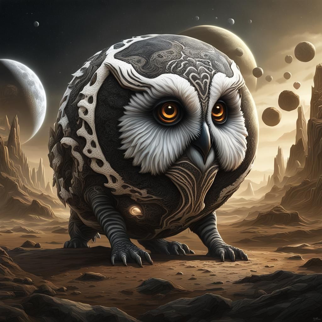 Exotic Alien Creatures on Distant Exoplanet