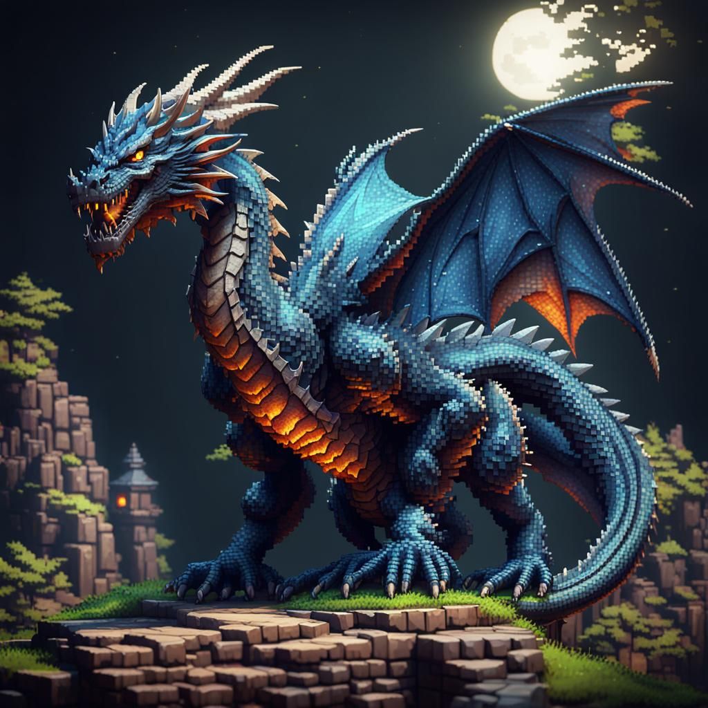 Pixel art; Play “Dragons Horde”