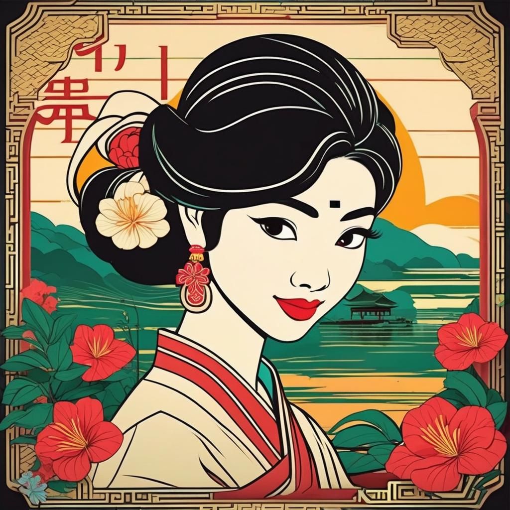 Vietnamese Animation Style Character Portrait