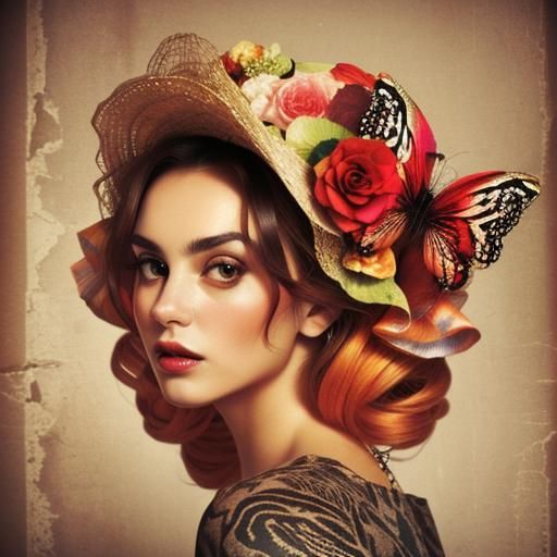 Surreal Frida Kahlo Portrait in 3D