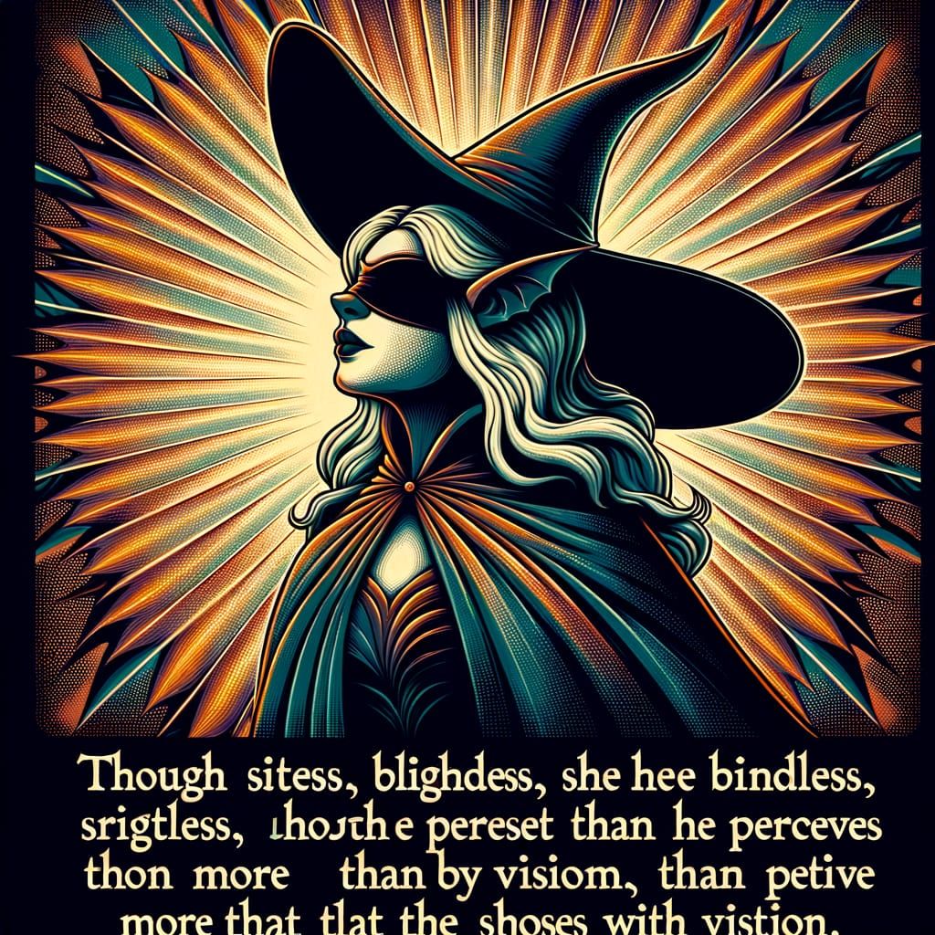 Mysterious Blind Bat Witch of the Night