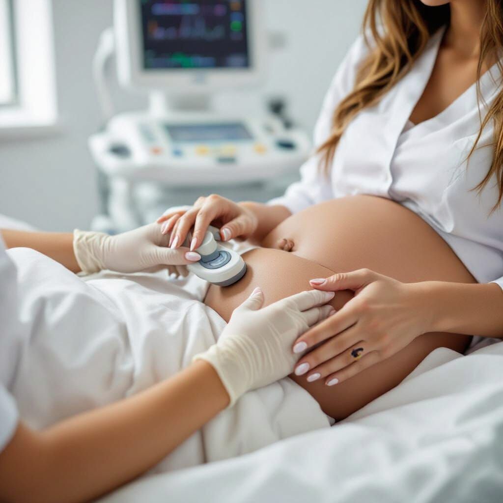 Pregnant Patient Ultrasound in Modern Clinic