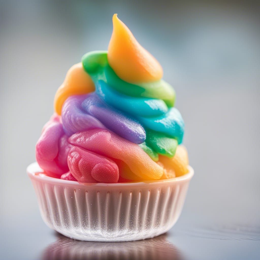 Gelatinous Toothpaste Ice Cream