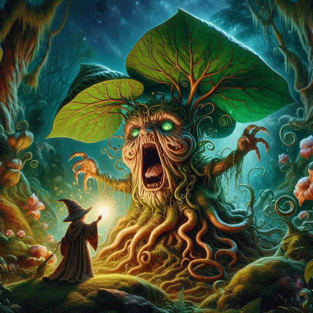 Magical Mandrake Pulled From Earth by Apprentice