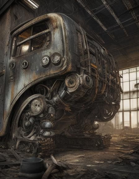 Biomechanical Concept Art: Grey Bulk Emerges